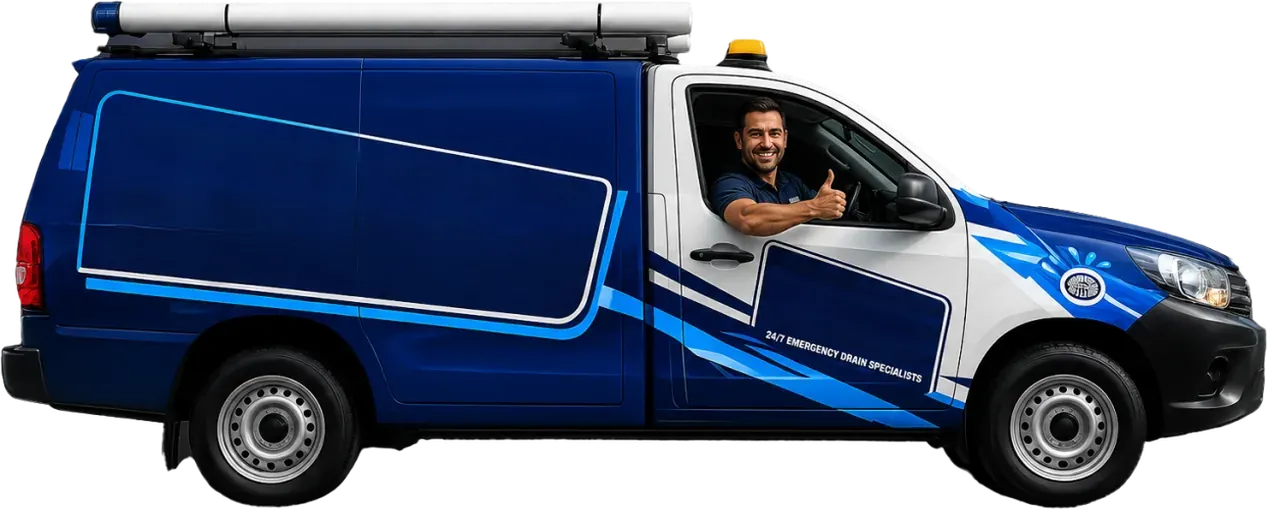 A licensed Cherrybrook plumber heading out in the service van